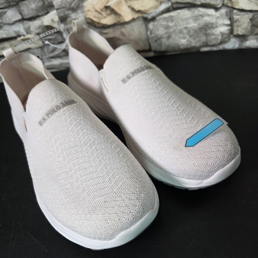 US Polo Assn Halia-K Womens Slip On Sneakers White NW12980 Size 10 - Picture 3 of 14